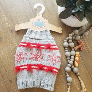 Pret a Paw Dog Couture Snowflake Knit Holiday Sweater Xsmall Pet Apparel